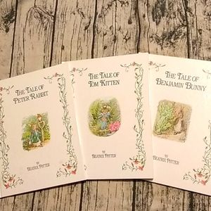 Set of 3 vintage Peter Rabbit Beatrix Potter hardcover books 1992 edited edition